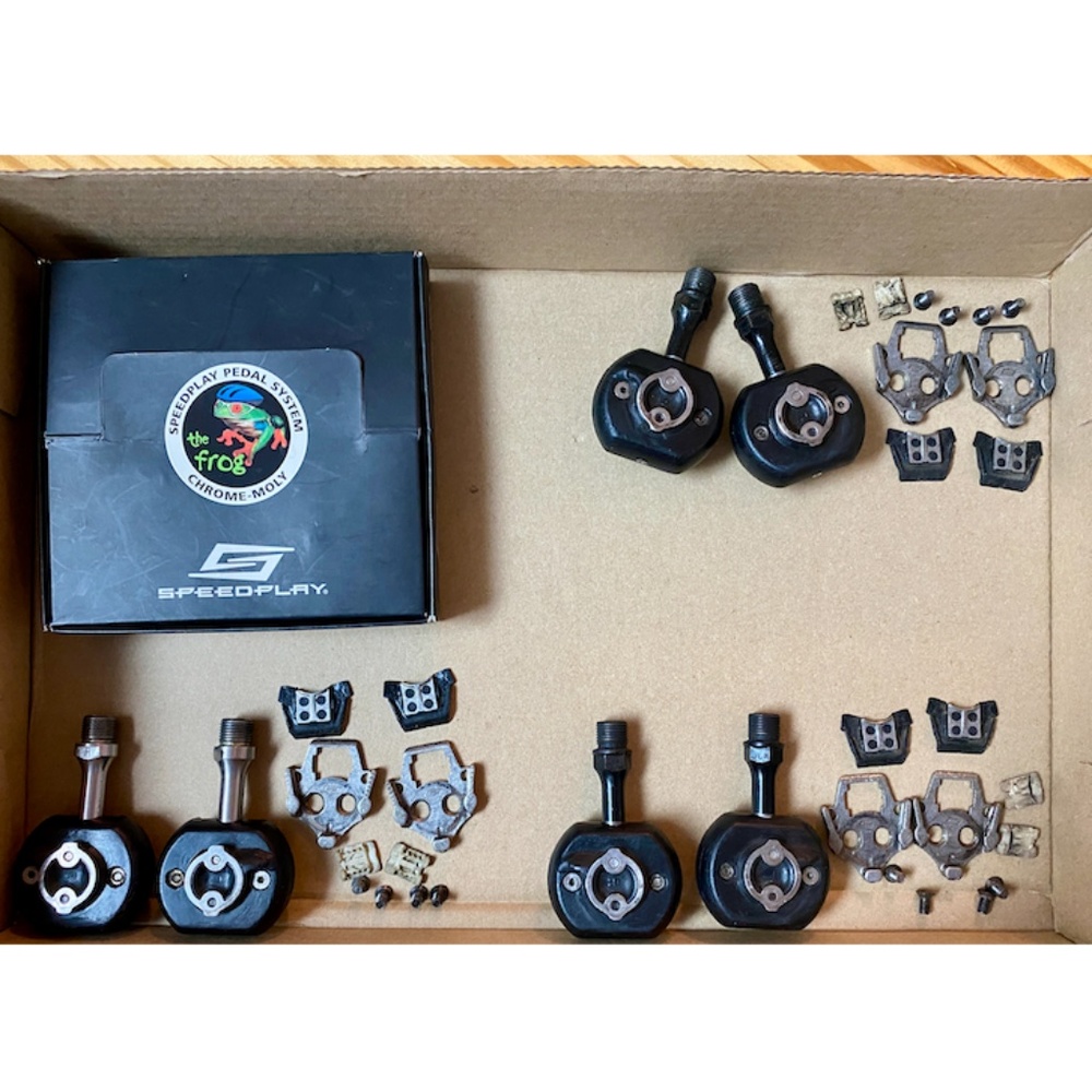 Speedplay Frog Bicycle Pedals and Cleats (Sold as lot) USED